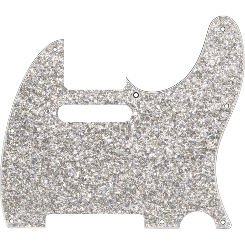 Fender Hybrid Glass/Glitter Telecaster® S/S Pickguard Silver Sparkle