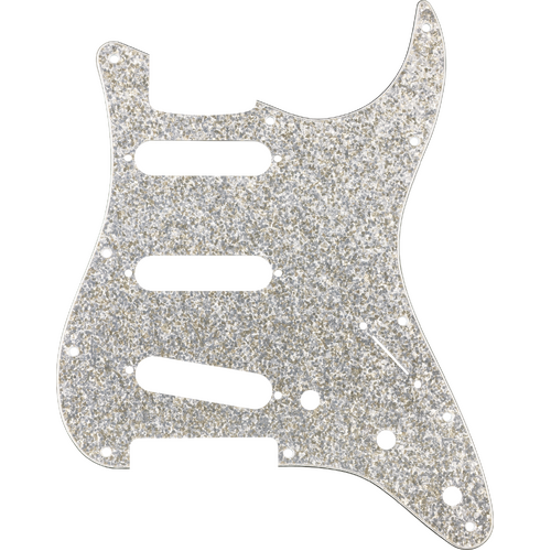 Fender Hybrid Glass/Glitter Stratocaster S/S/S Pickguard Silver Sparkle