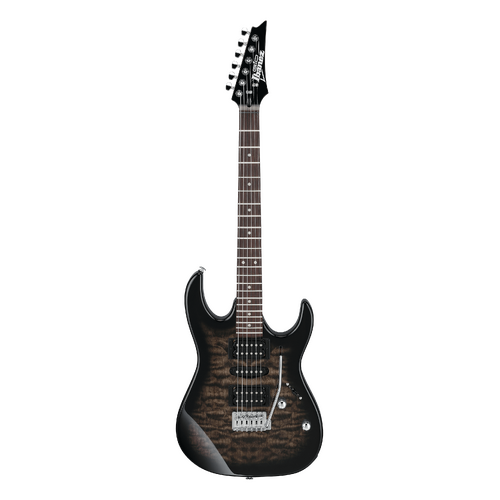 Ibanez Gio GRX70QA TKS Transparent Black Sunburst