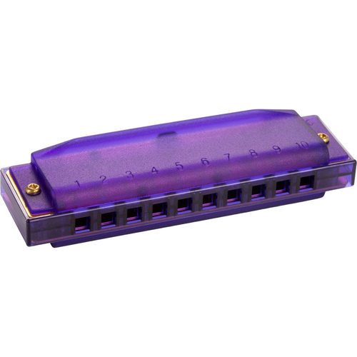 Hohner Kids Clearly Colourful Translucent Harmonica Purple - Key of C