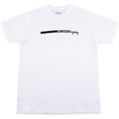Bigsby True Vibrato Stripe T-Shirt White Size Large