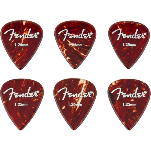 Fender Aero Acrylic Picks 1.25mm - 6 Pack