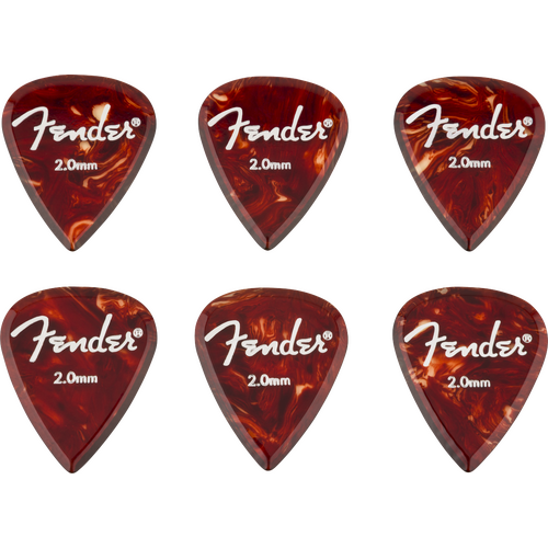 Fender Aero Acrylic Picks 2.0mm - 6 Pack
