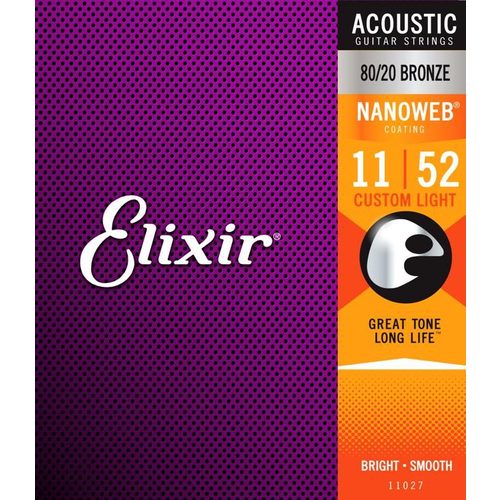 Elixir 80/20 Bronze Nanoweb 11-52