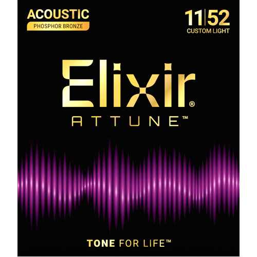 Elixir Attune Phosphor Bronze 21027 11-52