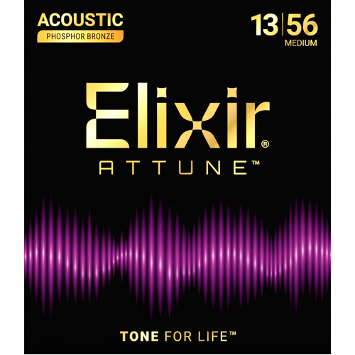 Elixir Attune Phosphor Bronze 21102 13-56