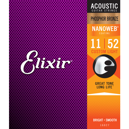 Elixir Phosphor Bronze Nanoweb 11-52
