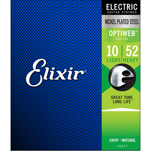 Elixir Nickel Plated Steel Optiweb 10-52