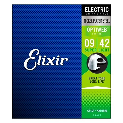 Elixir Nickel Plated Steel Optiweb 9-42