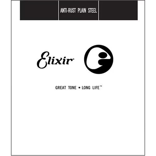 Elixir Anti-Rust Plated Plain Steel Single .012