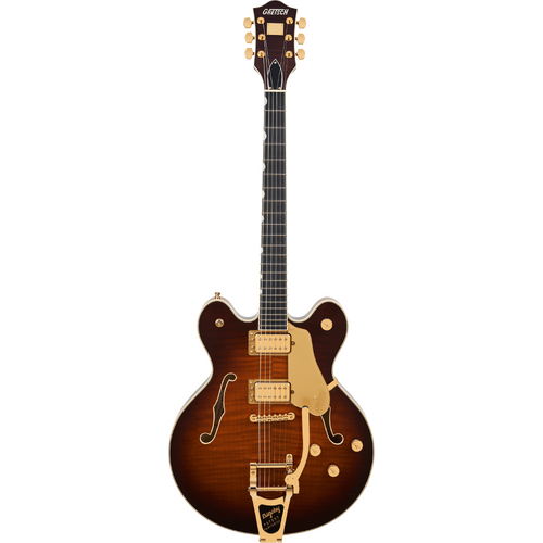 Gretsch Broadkaster LX Figured Center Block String-Thru Bigsby Havana Burst