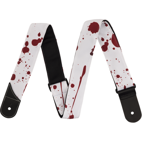 Jackson Splatter Strap White and Red 2"