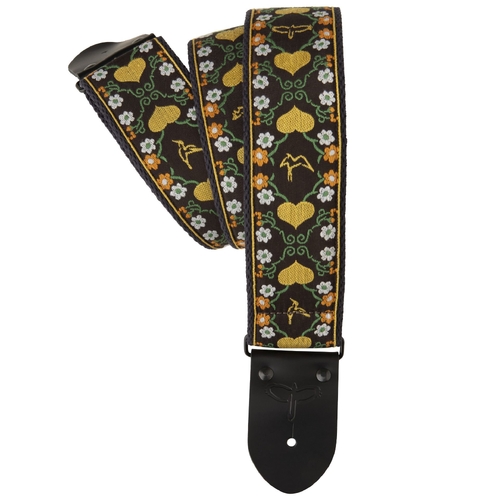 PRS 2.5" Retro Guitar Strap - Floral Yellow