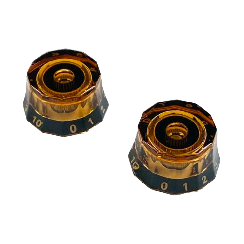PRS Lampshade Knobs Amber with Black - 2 Pack