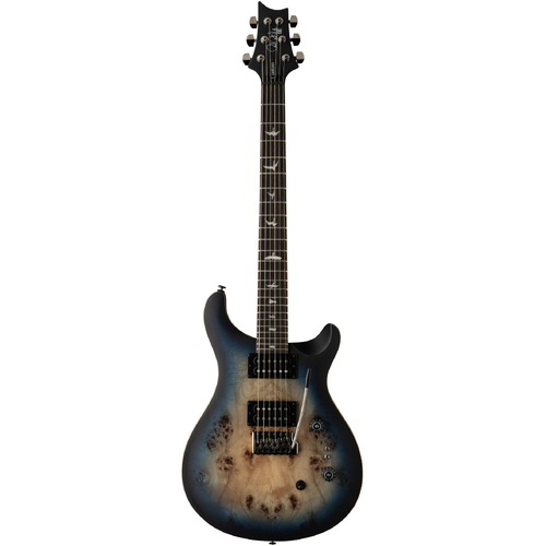 PRS SE Exotic Custom 24-08 Poplar Burl Lake Blue Midnight Burst