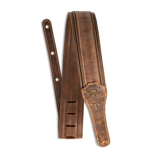 Taylor Wings Distressed Leather Guitar Strap 2.5"