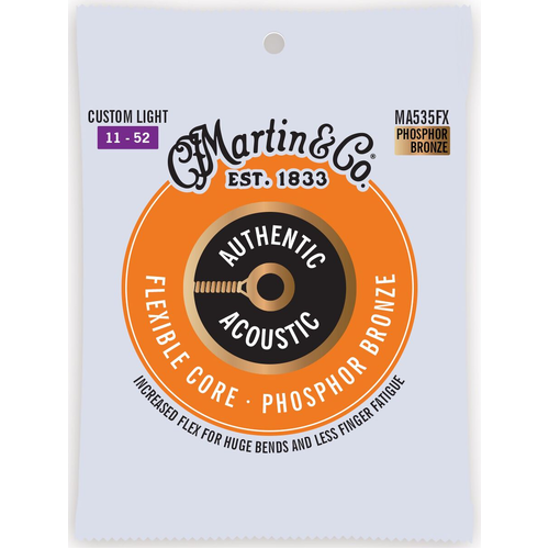 Martin Authentic Acoustic Flexible Core Phosphor Bronze MA535FX 11-52