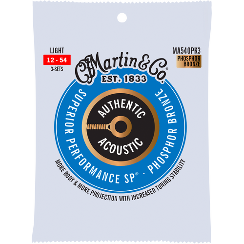 Martin Acoustic SP Light MA540PK3 12|54 3 Pack