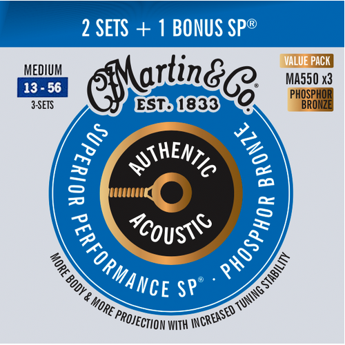 Martin Acoustic SP Medium MA550 13|56 Promo 3 Pack