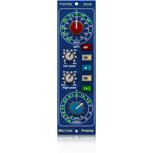 Midas 500 Series Microphone Preamplifier 502
