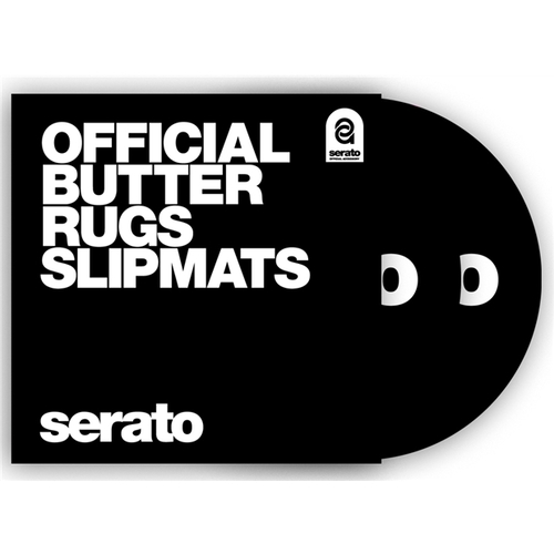 Serato 12" ‘Butter Rug’ Slipmats Black Pair