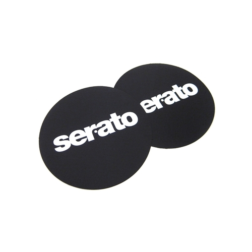 Serato DJ Logo Slipmats Black Pair