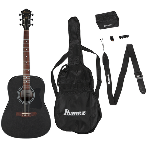 Ibanez V54NJP WK Weathered Black Open Pore Jampack