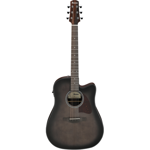 Ibanez AAD70CE TBN Transparent Charcoal Burst Low Gloss