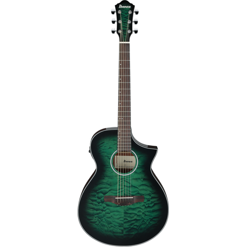 Ibanez AEWC16QA TEH Transparent Emerald Burst High Gloss