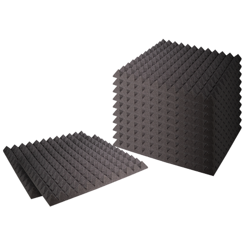 Auralex Studiofoam Pyramid 2x24x24" Charcoal - 12 Pack