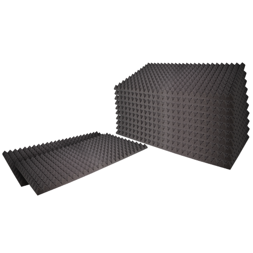 Auralex Studiofoam Pyramid 2x24x48" Charcoal - 12 Pack