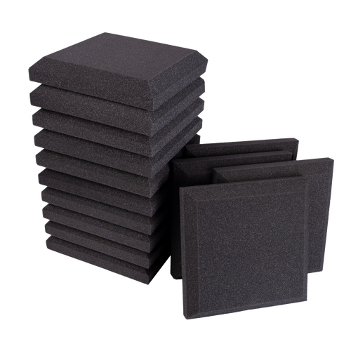 Auralex Studiofoam SonoFlat Panels 2x12x12 Charcoal - 14 Pack