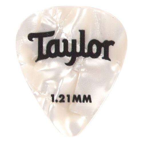 Taylor Celluloid 351 White Pearl Picks 1.21mm 12 Pack