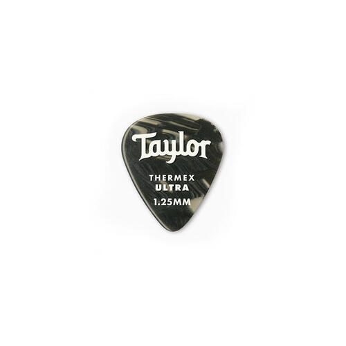 Taylor Premium 351 Thermex Ultra Picks Black Onyx 1.25mm 6-Pack
