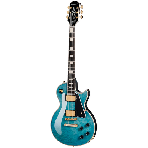 Epiphone Les Paul Custom Select Quilt Ocean Blue Burst