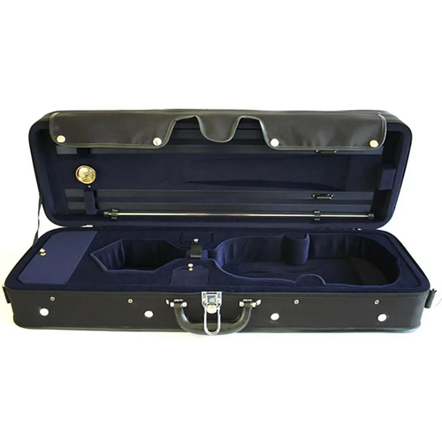 TG Oblong Lightweight Hill Style Violin Case - Black/Blue