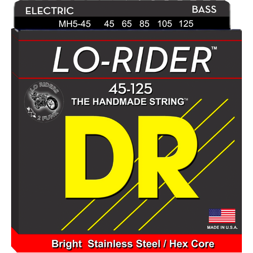 DR Strings MH5-45 Lo-Rider 5-String Bass 45-125