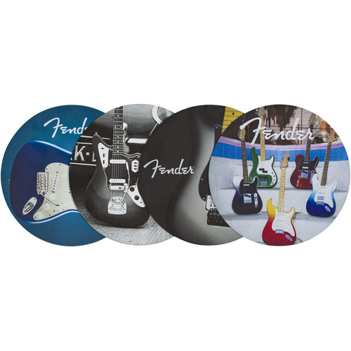 Fender 4-Pack Leather Guitar Coasters