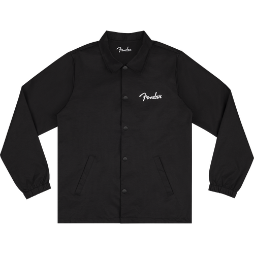 Fender Spaghetti Logo Coaches Jacket Black Size Large