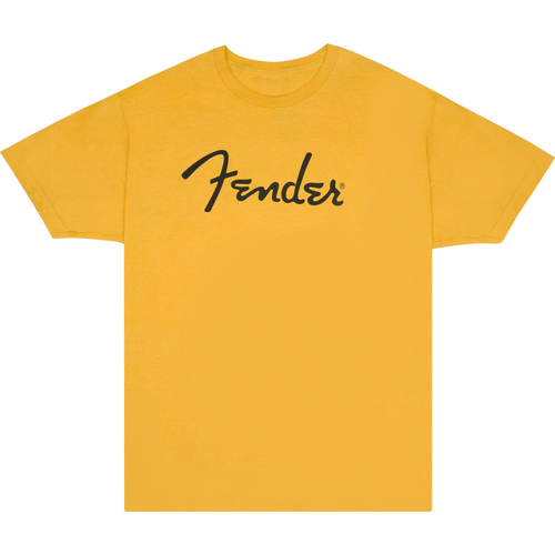 Fender Spaghetti Logo Tee Butterscotch Blonde Size Extra Large