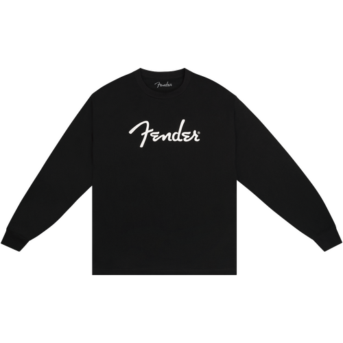 Fender Spaghetti Logo Long-Sleeve T-shirt Black Medium