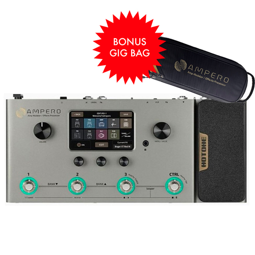 Hotone Ampero Silver Edition & Bonus Gig Bag