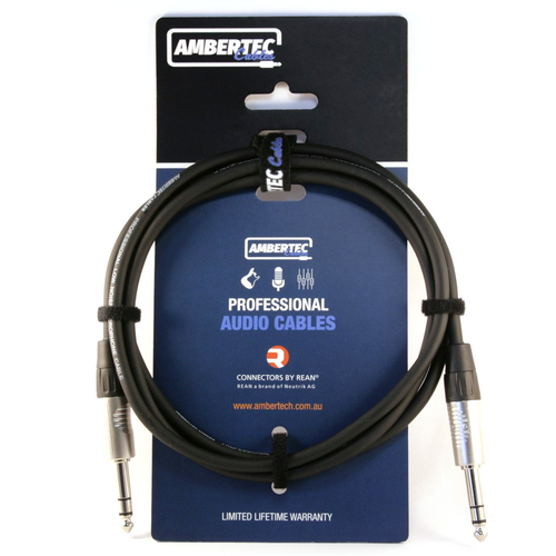 AmberTEC 6.35mm REAN TRS Cable - 1.5m