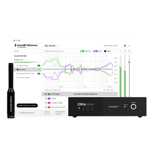 Audient ORIA Mini with Sonarworks SoundID Reference & ORIA Mini Room Add-On