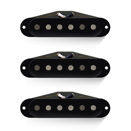 Bare Knuckle Pickups Triptych Strat Black Set