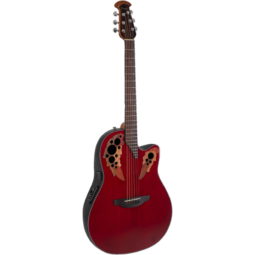 Ovation Celebrity Elite Ruby Red Mid Cutaway