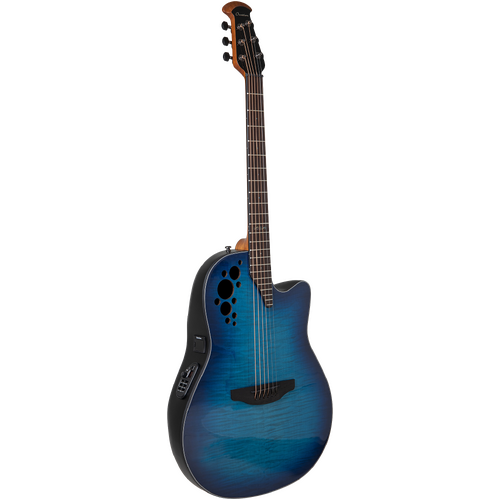 Ovation Celebrity Elite Plus Mid Blue Flamed Maple