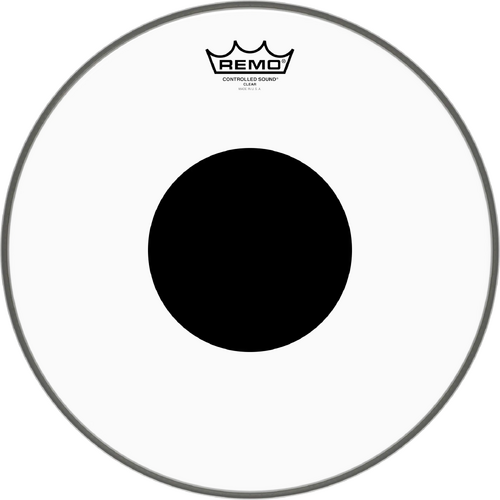 Remo CS-0314-10 Controlled Sound® Clear Black Dot™ Top 14"