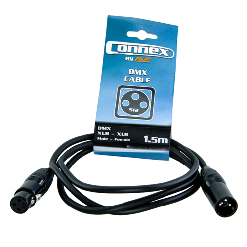 AVE Connex DMX3P-1 1.5m DMX Lighting Cable