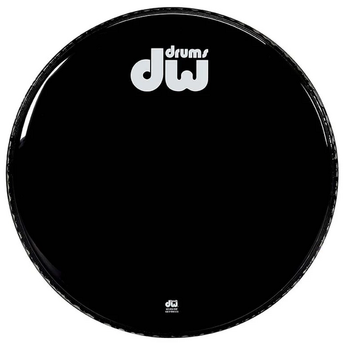 DW DRDHGB22KNV Gloss Black Bass Drum No Vents 22"
